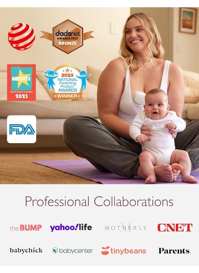 S9 Pro Wearable Breast Pump - Double - Hands-Free - Long Battery Life And LED Display
