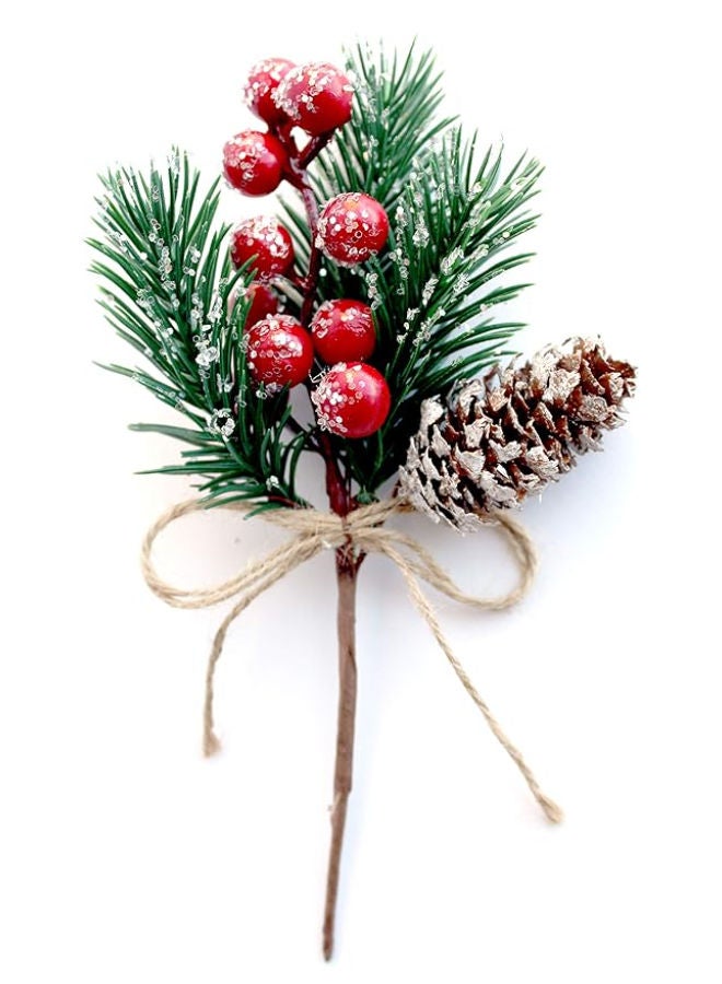 8 pieces - Artificial Pine Cones Branch Craft Wreath - Image 2