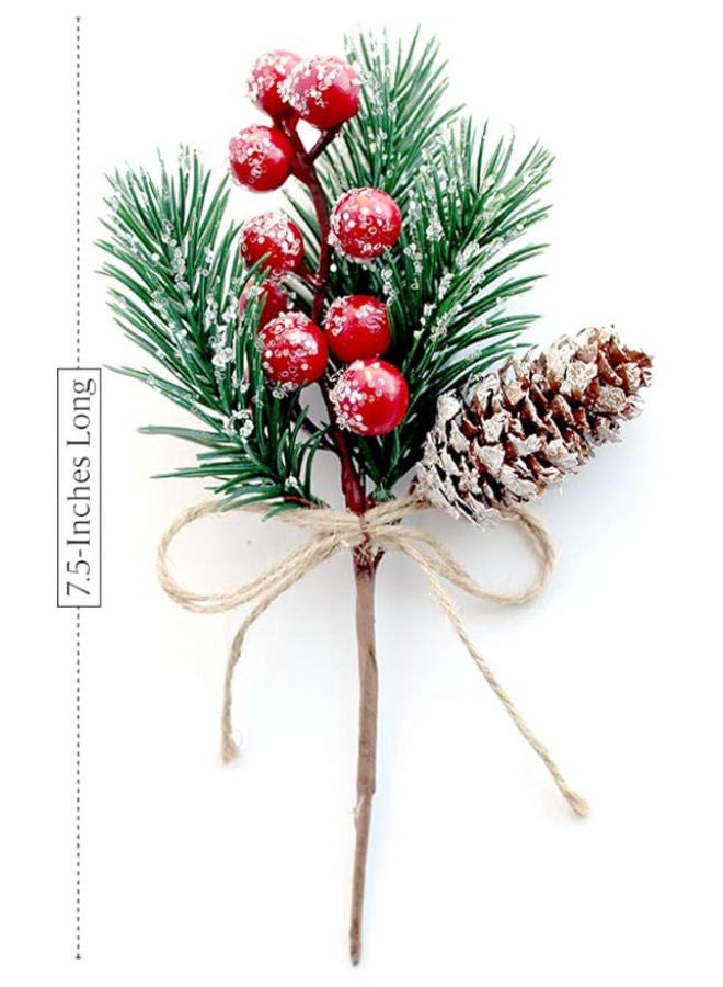 8 pieces - Artificial Pine Cones Branch Craft Wreath - Image 3