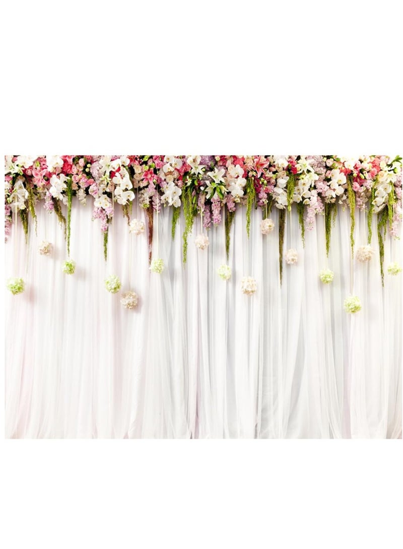 2.1 * 1.5m/ 7 * 5ft Photography Backdrops Wedding Backdrop for Photography Photo Studio Props for Party Decoration Baby Children Portrait Photos W-021  - Image 1