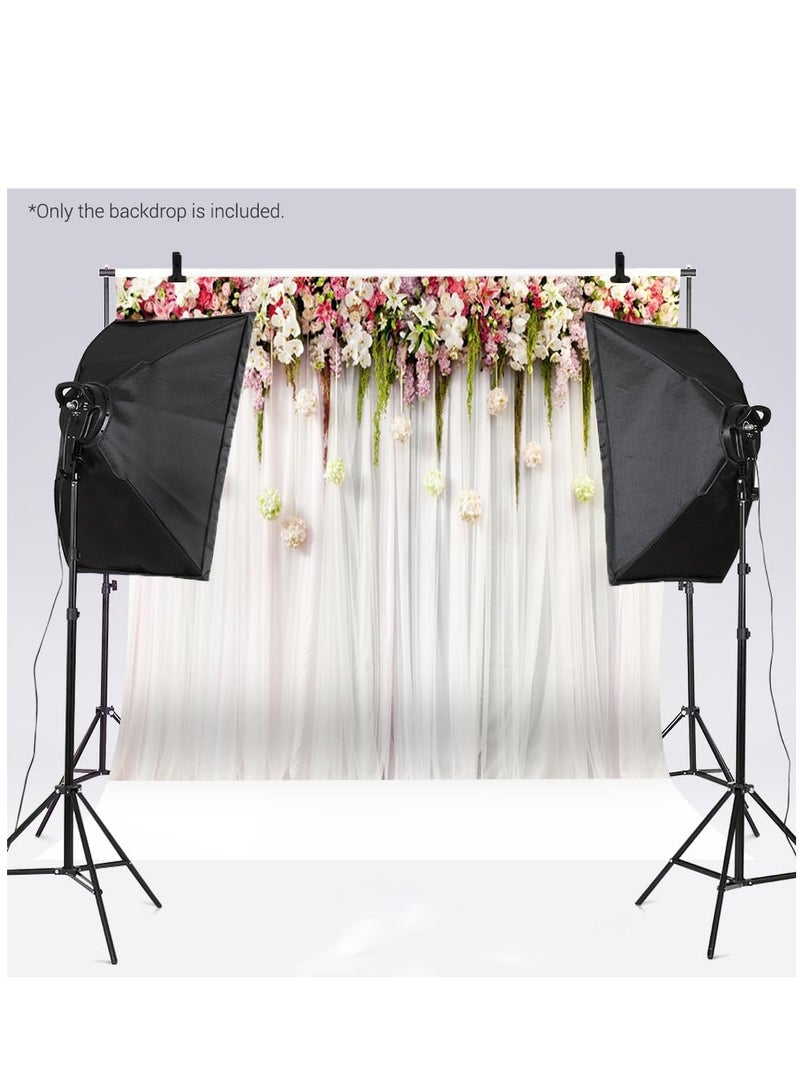 2.1 * 1.5m/ 7 * 5ft Photography Backdrops Wedding Backdrop for Photography Photo Studio Props for Party Decoration Baby Children Portrait Photos W-021  - Image 3
