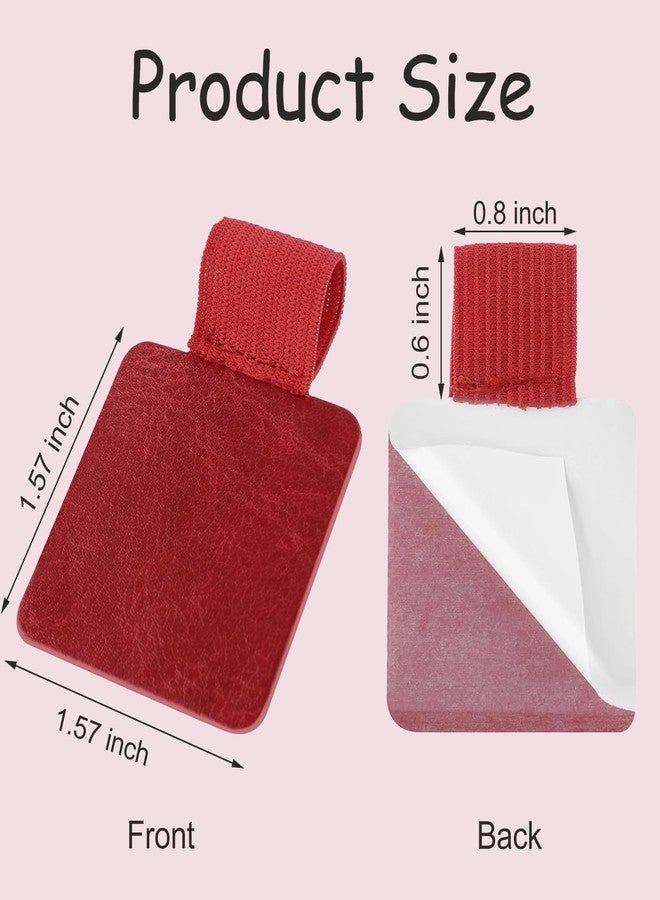 KYLELOVE Pen Holder for Notebook 12 Pack Self-Adhesive Leather Pencil Holders Elastic Loop Sticky Notebook Pen Holder for Notebooks Journals Calendars Planner Bible - Image 3