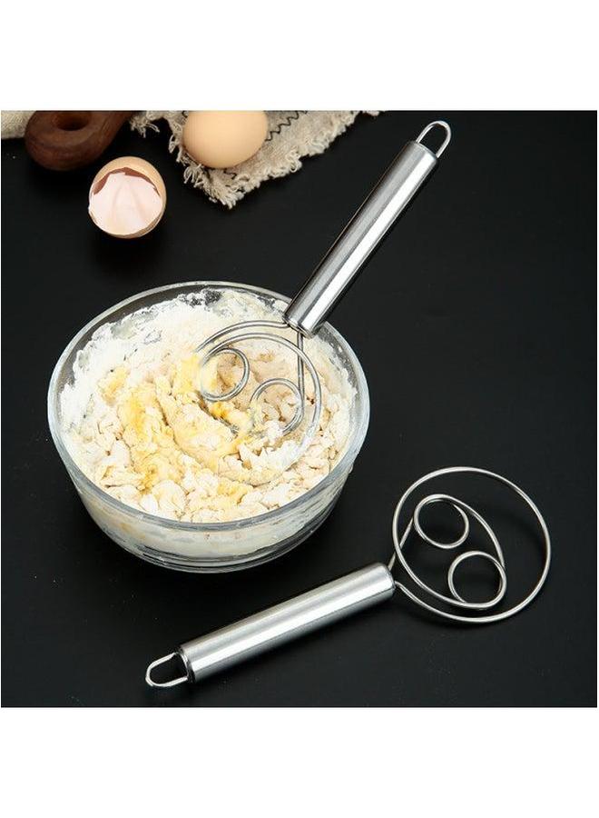 Manual Egg Beater Kitchen Utensil For Daily Use Restaurant Supplies Stainless Steel Whisk Ideal Blending Sauces Dressings-Color:Ordinary Style  - Image 3