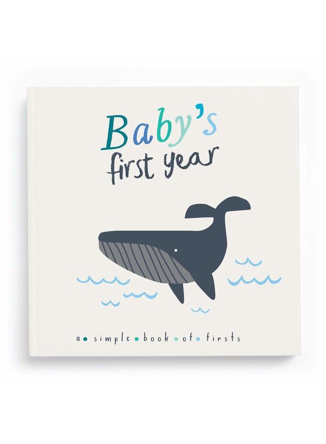 Lucy Darling Little Captain Baby Memory Book - First Year Journal Album To Capture Precious Moments - Milestone Keepsake For Girl - Made In USA - Image 1