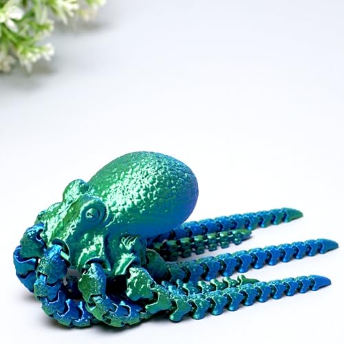 LUYUCUBE 3D Printed Octopus ModelFlexible Realistic Articulated Animal Fidget ToysMystery Figurines Gifts for EasterExecutive Desk Funny Dcor and Festival CollectibleEaster Basket Stuffers GB - Image 5