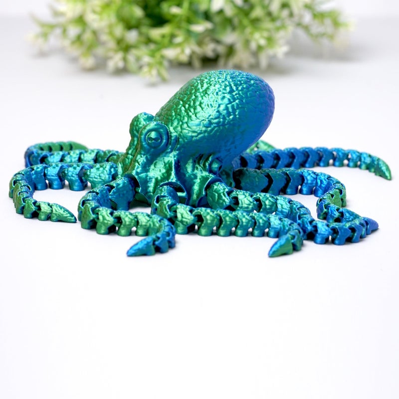 LUYUCUBE 3D Printed Octopus ModelFlexible Realistic Articulated Animal Fidget ToysMystery Figurines Gifts for EasterExecutive Desk Funny Dcor and Festival CollectibleEaster Basket Stuffers GB - Image 3