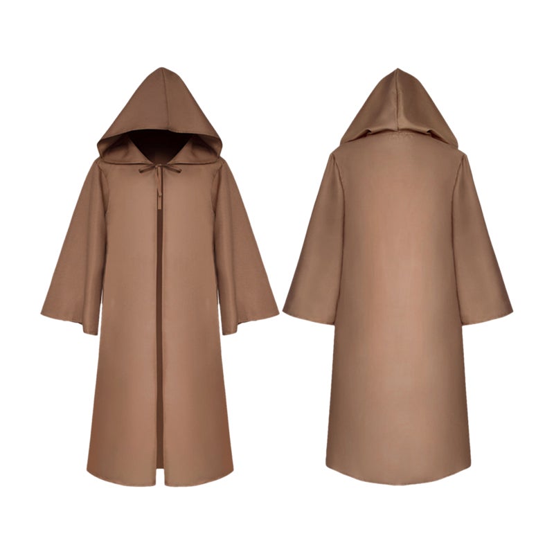 Halloween Hooded Cloak Unisex Kids Children Cape Role Cosplay Long Cloak Gothic Costumes Outwear Solid Medieval Cloak Halloween Party Prop - Image 1