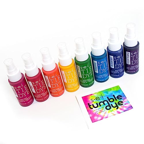 SEI S.E.I. Classic Tie Dye Kit, Fabric Dye Spray Set, Easy Clean Up, Easy Application, Spray Tie Dye Kit - 8 Pack of Colors - Image 4