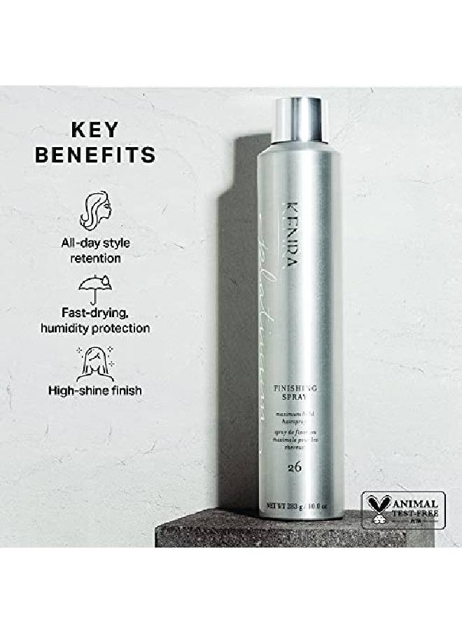 Kenra Professional - Kenra Platinum Finishing Spray 26 55% ; Maximum Hold Hairspray ; All Hair Types ; 10 Oz - Image 1