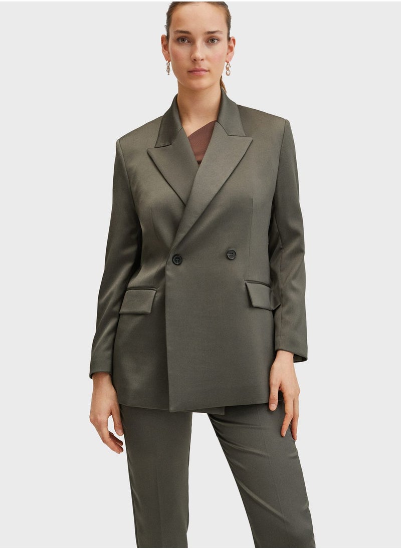 MANGO - Tailored Knitted Blazer - Image 1