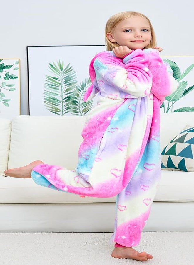 NewPlush Unisex Children Unicorn Pyjamas Halloween Kids Onesie Costume - Image 2
