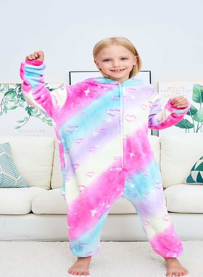 NewPlush Unisex Children Unicorn Pyjamas Halloween Kids Onesie Costume - Image 3