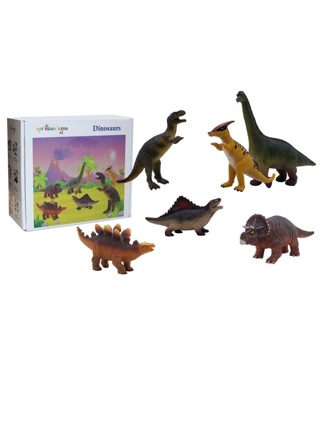 Get Ready Kids Dinosaurs Playset, 6 Pieces - Image 1