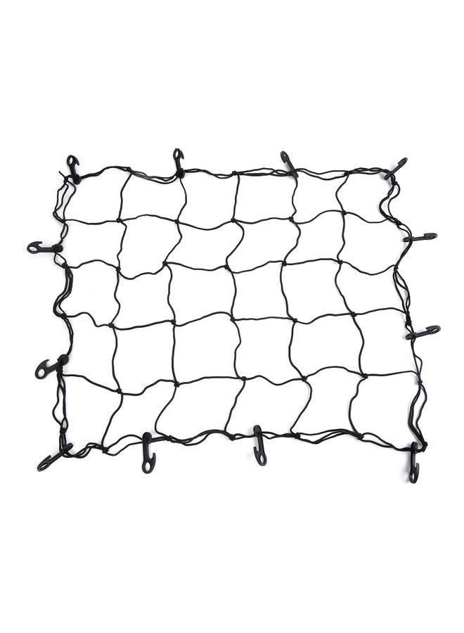 NIBEMINENT Motorcycle Cargo Net Helmet Mesh Bungee Cord With Hook - Image 1