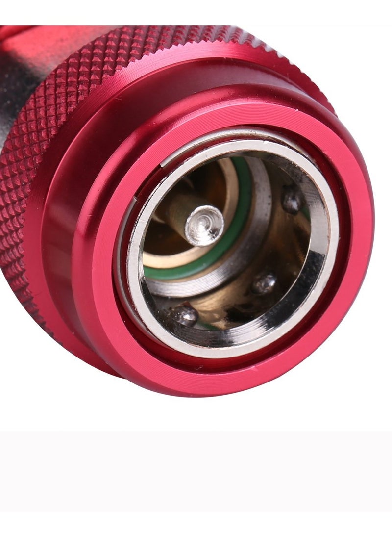 DEFAONS Universal R134A  Low Side Quick Coupler Adapter Set for Car AC Refrigerant Charging, Auto Air Conditioning Service Connector Valve, HVAC Recharge Tool Fitting, Blue Metal AC Charging Coupler for Vehicle Air Conditioner Maintenance 2PCS . NO - 4240 - Image 4