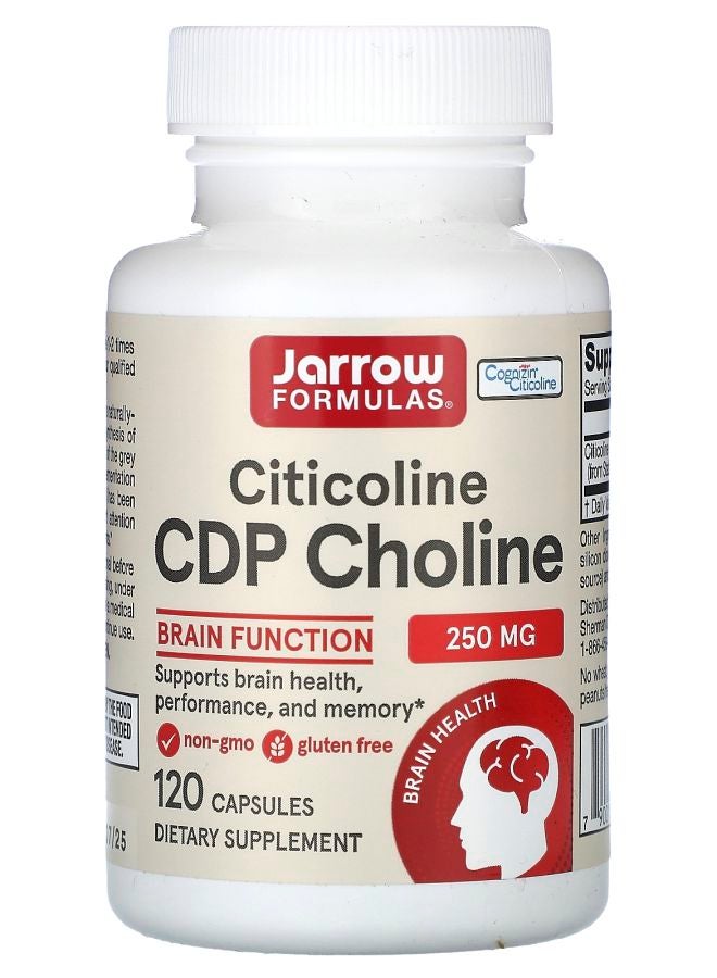 jarrow formulas Citicoline CDP Choline 250 mg 120 Capsules