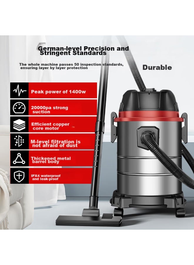 Yangzi Vacuum Cleaner, High-power 1600w For Home Use, Renovation Grouting, Car Cleaning, Commercial And Hotel Use, Carpet Suction, Powerful Multi-functional Dust Removal Machine, Yz-02a - Image 3