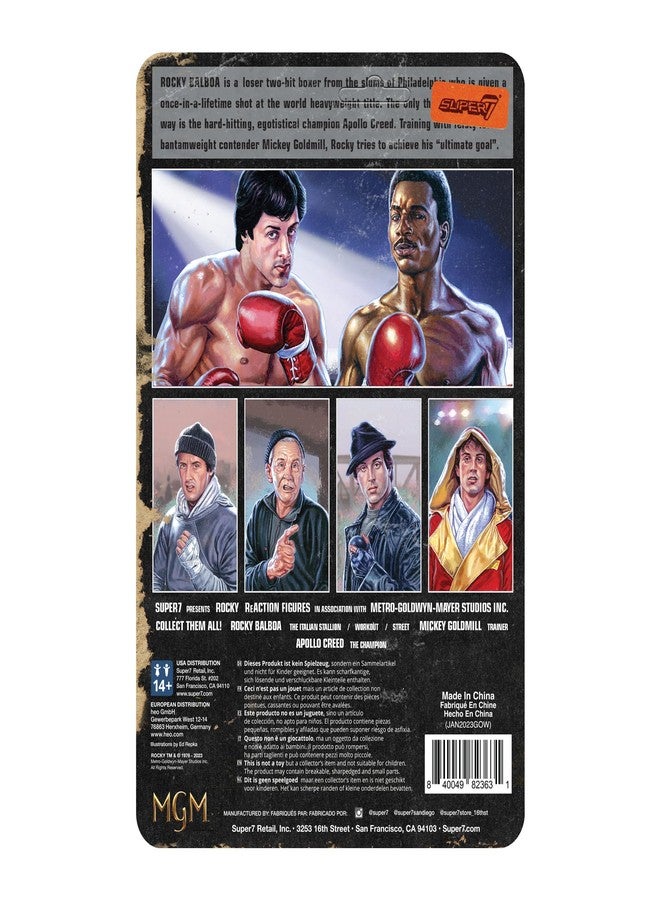 Super7 Rocky Balboa (Street) - 3.75" Rocky Action Figure with Accessories Classic Movie Collectibles and Retro Toys - Image 3