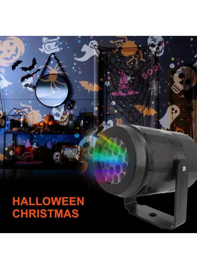 Black Halloween Christmas Projector Light USB Powered LED Decorations - Image 4