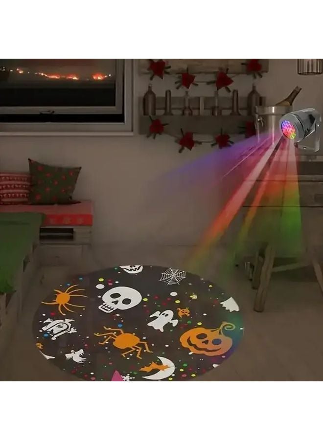 Black Halloween Christmas Projector Light USB Powered LED Decorations - Image 5
