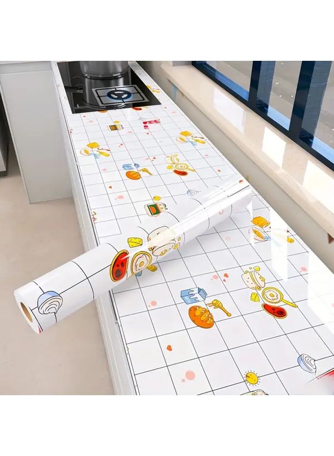 Oil Proof Fireworks Sticker 78 74 Inch Long 23 62 Inch Wide Waterproof Self Adhesive Stain Resistant Kitchen Cabinet Stovetop Range Hood Wallpaper - Image 2
