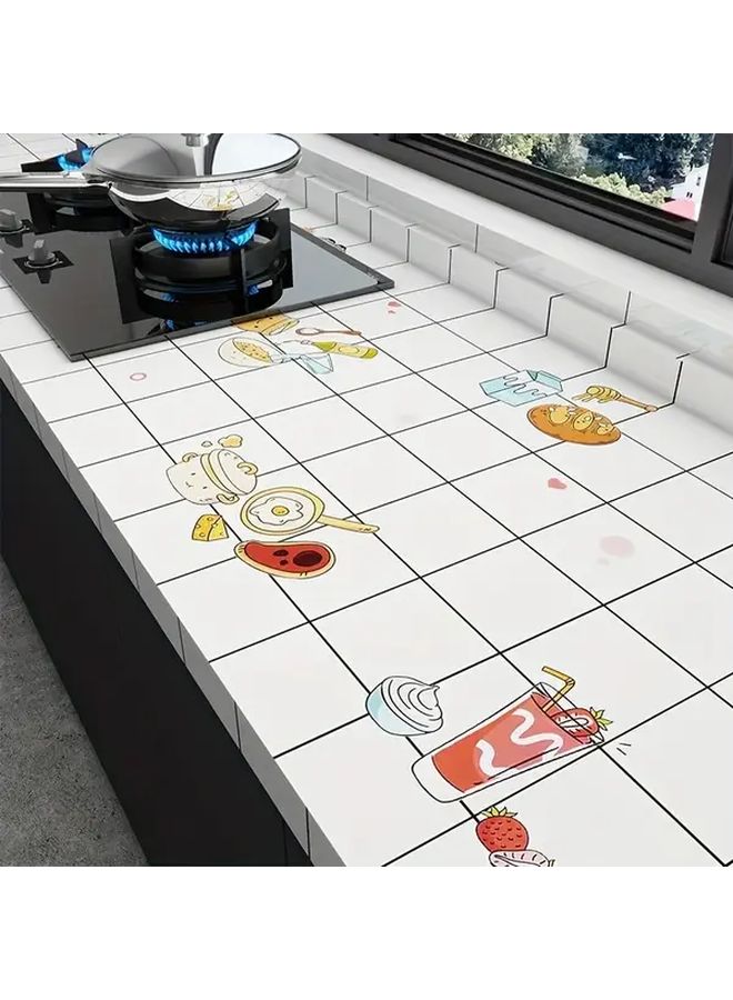 Oil Proof Fireworks Sticker 78 74 Inch Long 23 62 Inch Wide Waterproof Self Adhesive Stain Resistant Kitchen Cabinet Stovetop Range Hood Wallpaper - Image 1