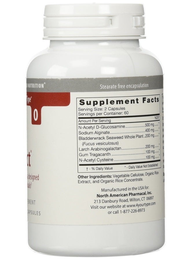 D'Adamo Deflect, Lectin Blocking Formula for Type O, 120 Vegetarian Capsules - Image 2