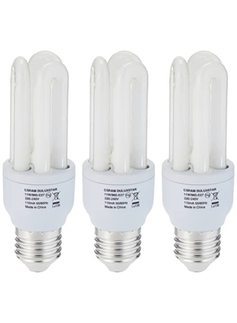 OSRAM Osram Energy-Saving T3 11W Dulux Star Warm White Light, Screw BP – Compact Energy Saving Bulb - Image 3