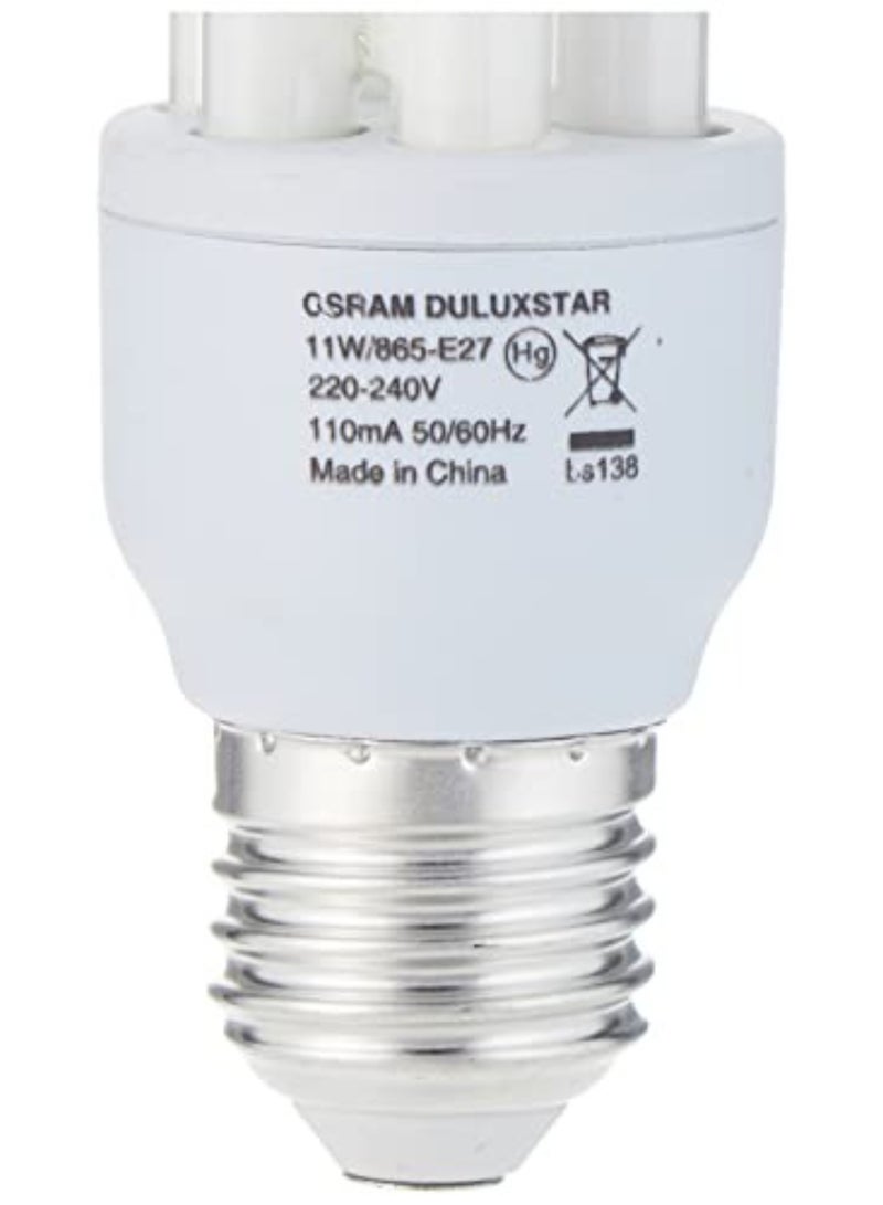 OSRAM Osram Energy-Saving T3 11W Dulux Star Warm White Light, Screw BP – Compact Energy Saving Bulb - Image 4