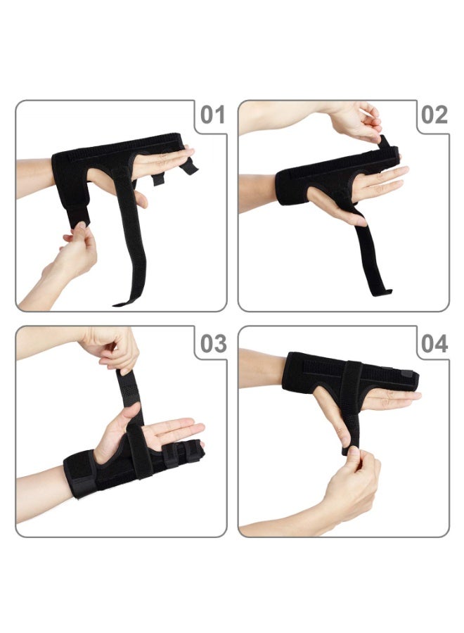 Adjustable Finger & Hand Splint – Reversible Support Brace for Left or Right Hand, Boxer’s Fracture, Tendonitis, Trigger Finger & Sprains - Image 3