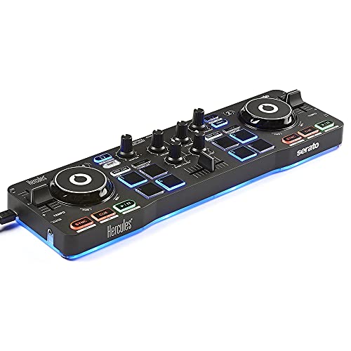 Hercules DJControl Starlight DJ Controller, USB, Black/Black (3362934745707) - Image 1