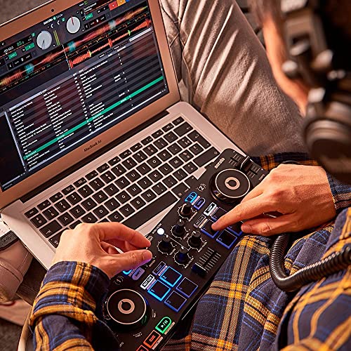Hercules DJControl Starlight DJ Controller, USB, Black/Black (3362934745707) - Image 3