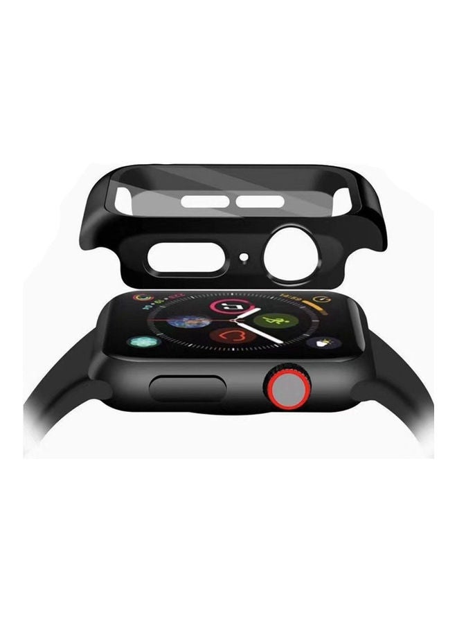 Suitable PC Protective Case Toughened Film 2-in-1 Anti Fall 38MM For Apple Watch Dark Green - Image 3