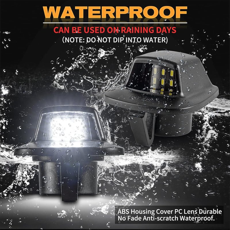 Gempro LED License Plate Light for Dodge Dakota 1997-2011 Pickup Rear Tag Light 2Pcs, 6000K White - Image 5
