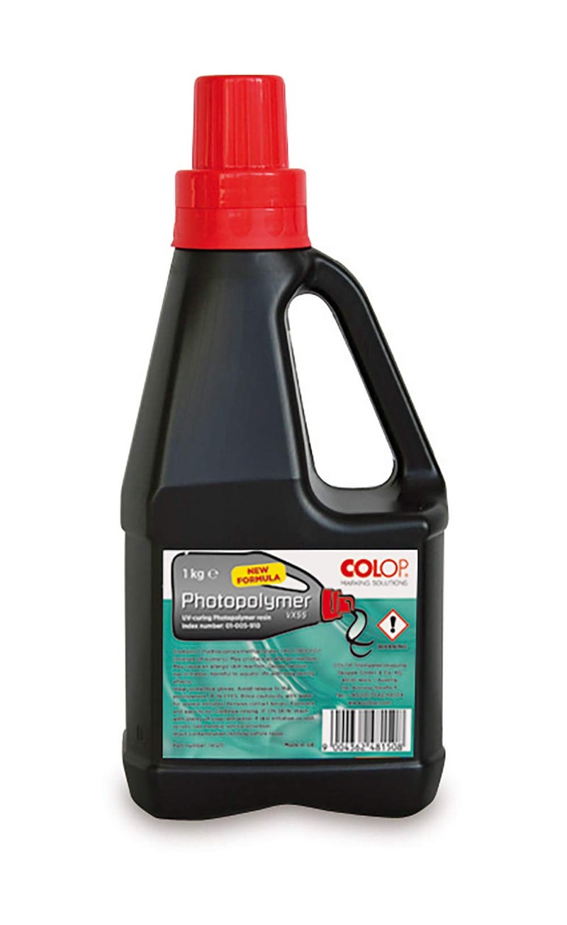 COLOP Photopolymer Liquid Gel for Rubber Stamp Making VX55 - Image 2