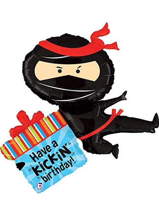 Mayflower Products Ninja Birthday Party Supplies Have A Happy Kickin 5Th Birthday Balloon Bouquet Decorations - Image 2
