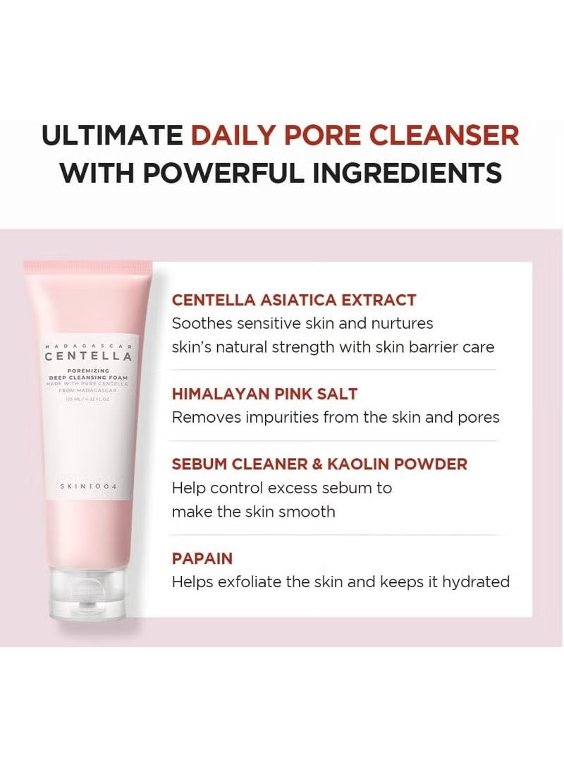 SKIN101 Madagascar Centella Poremizing Deep Cleansing Foam 125ml + Madagascar Centella Poremizing Fresh Ampoule 50ml + Madagascar Centella Poremizing Light Gel Cream 75Ml - Image 2