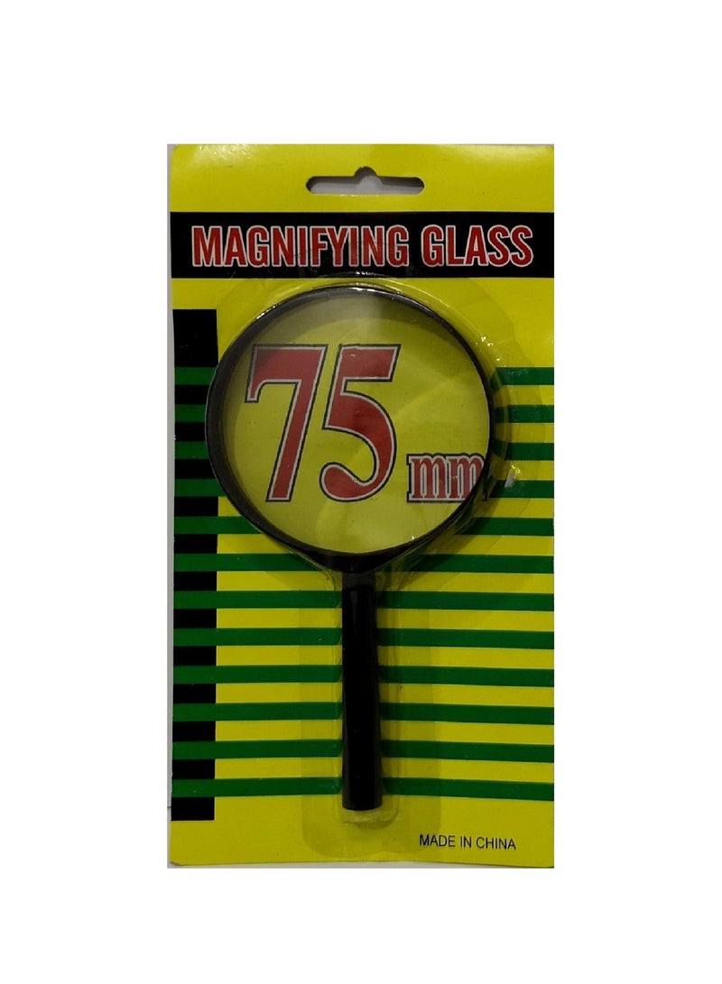 ATKET Magnifying Glass 75mm Diameter With Handle