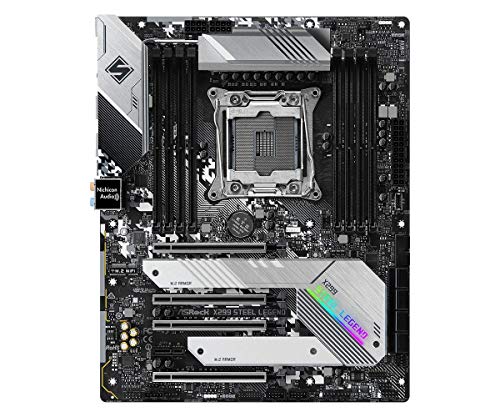ASRock X299 Steel Legend LGA2066 ATX Motherboard Intel Core XSeries DDR4 4200 OC Dual M2 USB 32 Gen2x2 Dual Intel LAN 11 Phase Power RGB Lighting - Image 3