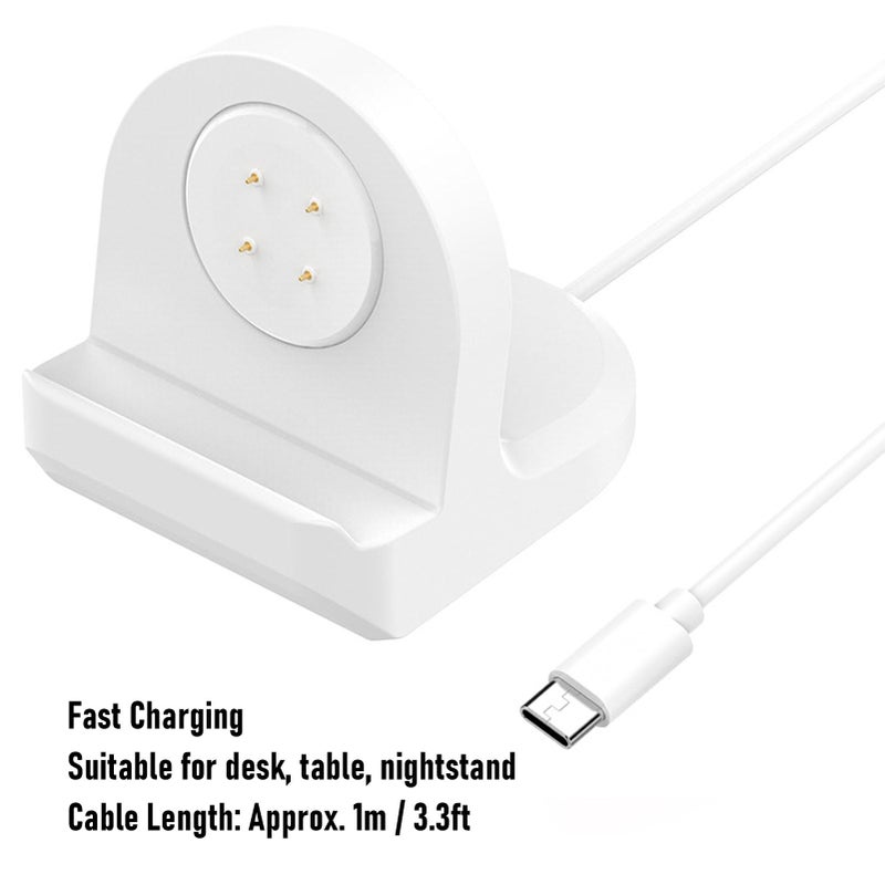 Magnetic Charging Stand Dock With 3 3ft Cable For Kids Smartwatch Non Slip Base White - Image 5