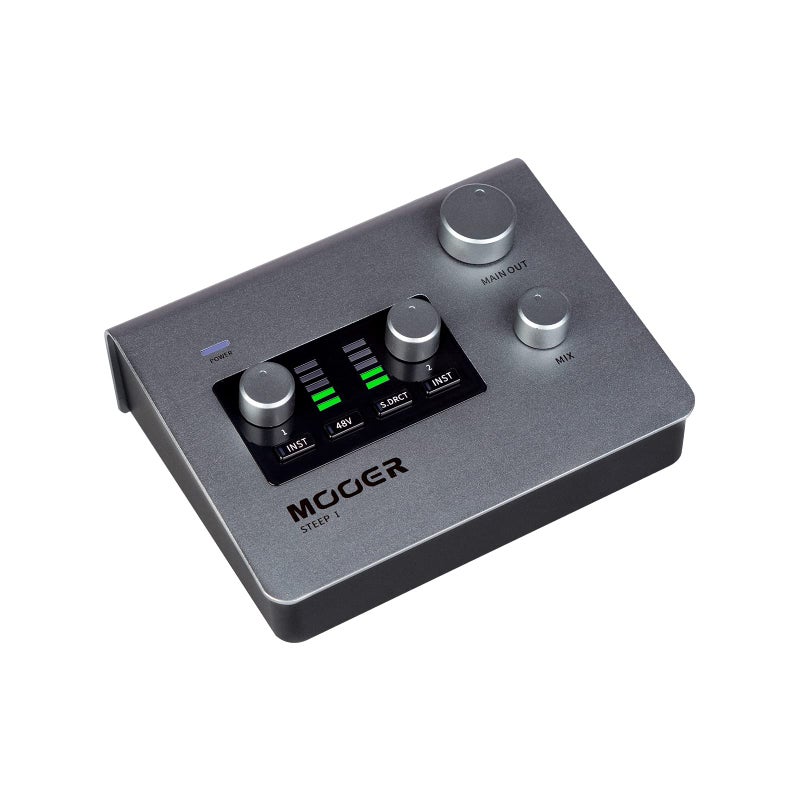 MOOER Steep  Audio Interface for Professional Recording Stero Soud With 24bit192 Khz Audio Ports and 2x TpyeC 2x 14 Trs Mono Jacks MicrophoneHeadphones