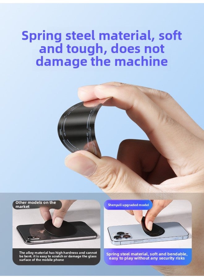 [Magnetic Film] Suitable For Mobile Phone Magnetic Semiconductor Radiator Flat Plate Guide Cold Back Clip Ultra-thin Refrigeration Patch-Color:Magnet Ring [pack Of 3] Specially Customized For Magsafe Wireless Charging  - Image 4
