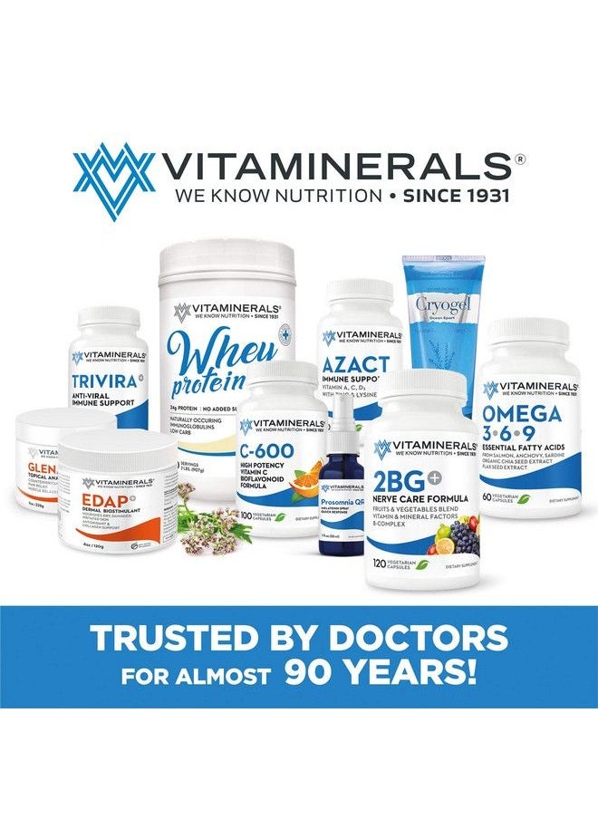 Vitaminerals - 33+ Baldrian® Plus Natural Relaxing Support Standardized Valerian Extract Extra Strength 120 Count - Image 1