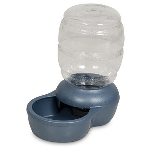 Petmate Replendish Gravity Waterer Cat and Dog Water Dispenser 0.5 GAL, Blue, Made in USA - Image 1