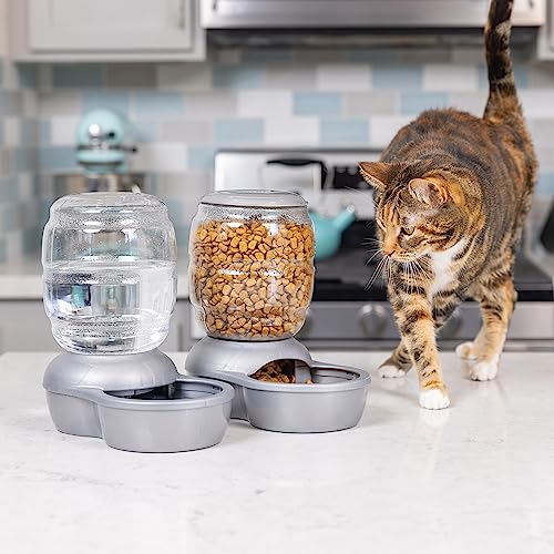 Petmate Replendish Gravity Waterer Cat and Dog Water Dispenser 0.5 GAL, Blue, Made in USA - Image 2