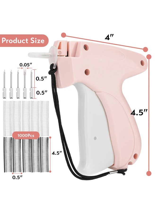 Fonwill Clothing Label Gun,Standard Retail Price Tag Labeling Gun Kit,Having 5 Needles, 1000 Micro Fasteners,Suitable for Store,Warehouse,Consignment,Yard Sale,etc.(Pink-1) - Image 3