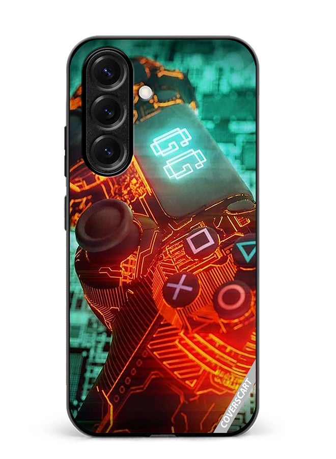 VR CREATIVE Protective Case Cover For Samsung Galaxy S25 Plus Ps4 Controller Design Multicolour