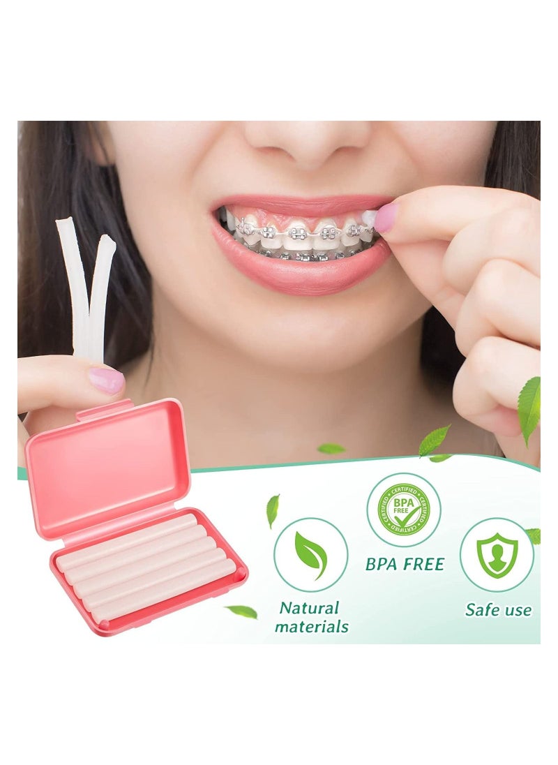 Generic - 6 Pack Clear Braces Wax for Teeth Dental Wax for Braces Wearer Tooth Wax for Braces and Oral Appliances - Image 1