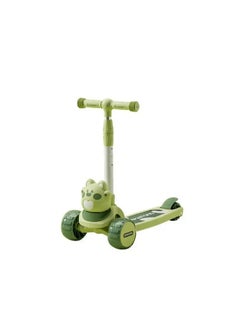 This attractive three-wheeled kids' scooter features a fun bear design on the front. It features wide wheels for added stability and a comfortable handlebar for children. Suitable for light exercise and safe indoor and outdoor play, it's an ideal choice for developing little ones' balance and motor skills.