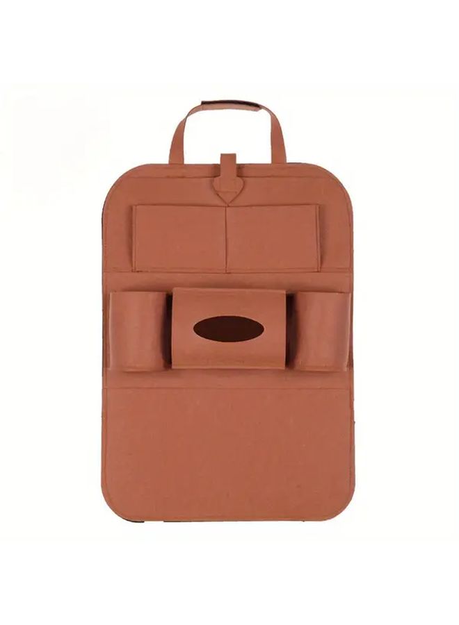 Black Multi Function Car Seat Organizer With Felt Storage Pockets - Image 5